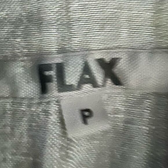 Flax Tan Linen Blazer Top Size small - Picture 3 of 9